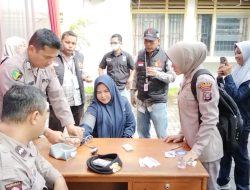 Sie Dokkes Polres Langkat Cek Kesehatan Personel yang Bertugas di PPK