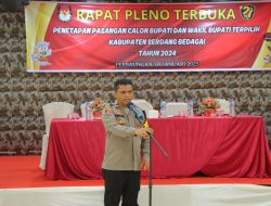 Rapat Pleno Terbuka Penetapan Bupati dan Wakil Bupati Sergai Terpilih