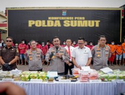 Polda Sumut Bongkar Jaringan Narkoba Internasional Hingga Bandar Bersenjata