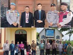 Polres Belawan bersama Polsek Pelabuhan Belawan Turunkan 200 Personil Pengamanan Hari Kenaikan Yesus Kristus