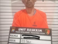 Unit Reskrim Polsek Kutalimbaru Berhasil Tangkap Pria Pelaku Penjual Narkoba Jenis Sabu-Sabu.
