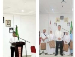 Wakil Bupati Taput Dr. Deni Lumban Toruan, M.Eng Berangkatkan Empat Jamaah Calon Haji