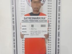 Sat Narkoba Polres Pemantang Siantar Berhasil Amankan Pengedar Sabu Sabu 4,22Gram