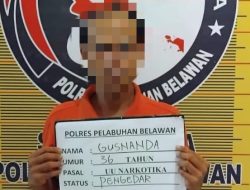 Pengedar Shabu Diciduk Sat Narkoba Polres Pelabuhan Belawan Saat Menunggu Pembeli