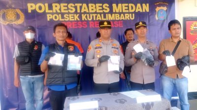 Polsek Kutalimbaru Berhasil Bekuk Dua Bandar Sabu Sebanyak 12,701Gram