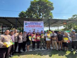 Polsek Medan Tuntungan Gelar Gerakan Pangan Murah Jelang HUT ke-80 RI