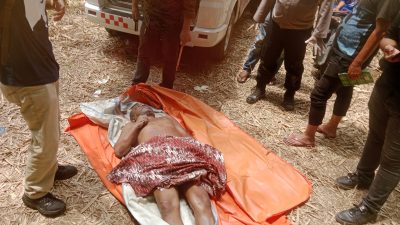 Penemuan mayat Di Sungai Desa Namo Rube Kecamatan Kutalimbaru.