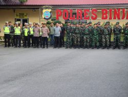 Kapolres Binjai Pimpin Apel Stand By Personil Gabungan TNI-POLRI dan Pemko Binjai