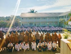Kapolsek Medan Tuntungan Jadi Pembina Upacara di SMPN 31 Medan, Ajak Pelajar Jauhi Geng Motor dan Narkoba