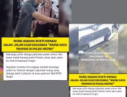Enak Betul! Mobil Barang Bukti Polsek Dipakai Mejeng di Mall BTM Bogor Bersama Keluarga