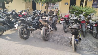 Tak Kapok! Satlantas Polres Toba Kembali Sikat 11 Motor Knalpot Racing