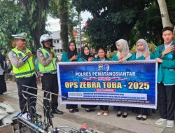 Tak Sekadar Menindak, Sat Lantas Polres Pematangsiantar Gencarkan Penyuluhan di Ops Zebra Toba 2025