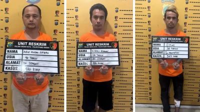 9 Hari Buron, Komplotan Pencuri Mobil Sewaan di Medan Kota Akhirnya Tamat di Tangan Polisi