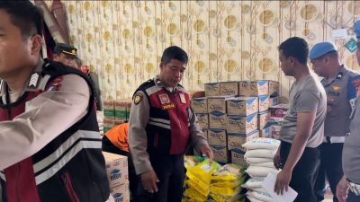 Kapolres Binjai Peduli, Salurkan Bantuan Kemanusiaan untuk Korban Banjir Langkat