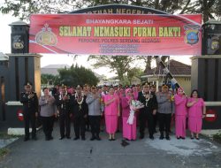 Tiga Personel Polres Sergai Purna Bakti, Kapolres: Terima Kasih atas Dedikasi dan Pengabdian