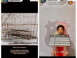 Polsek Medan Tuntungan Tangkap Pencuri Besi Pagar Makam di TPU Simpang Selayang