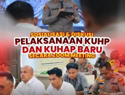 Polrestabes Medan Ikuti Sosialisasi dan Diskusi Pelaksanaan KUHP serta KUHAP Baru 2026