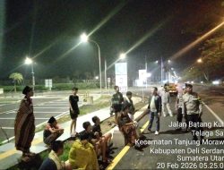 Jaga stabilitas keamanan bulan suci Ramadan,Polresta Deli Serdang dan Jajaran Patroli Menyapa Subuh