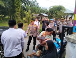 KAPOLRES BINJAI BERBAGI KEBAIKAN DIBULAN SUCI RAMADHAN 1447 H BERSAMA WARGA KECAMATAN BINJAI
