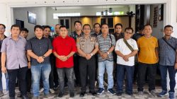 Perkuat sinergitas,kapolsek Medan Tuntungan IPTU ADIL GINTING S.H.,M.H Gelar Coffe Moning Bersama Wartawan