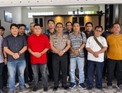 Perkuat sinergitas,kapolsek Medan Tuntungan IPTU ADIL GINTING S.H.,M.H Gelar Coffe Moning Bersama Wartawan