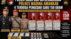 Tim Opsnal Polsek Siabu Bersama Satresnarkoba Polres Madina Sikat 4 Terduga Pelaku Tindak Pidana Narkotika