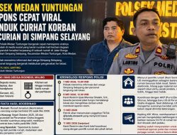 Polsek Medan Tuntungan Respons Cepat Viral Spanduk Curhat Korban Pencurian di Simpang Selayang