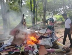 Kanit Reskrim Polsek Medan Kota Tangkap Pelaku Pengedar Sabu di Gang Nasional, Barak-Barak Narkoba di Bakar