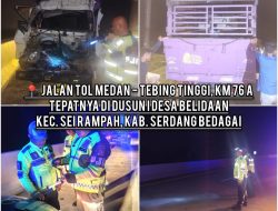 Sat Lantas Polres Sergai Tangani Empat Kecelakaan Lalu Lintas Terjadi di Sergai dalam Sehari, Tiga Korban Luka-Luka