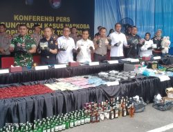 Polrestabes Medan Ungkap 997 Kasus Narkoba dan Musnahkan Barang Bukti Senilai Rp259 Miliar