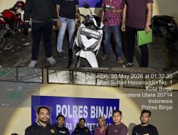 “Team Khusus Anti Begal 1.1 Polres Binjai berhasil amankan Sepeda Motor hasil Curian di Kabupaten Langsa Prop.NAD yang melintas di wilayah Kota Binjai”