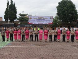Kapolres Karo AKBP Pebriandi Haloho Pimpin Sertijab Empat Pejabat Utama Polres Karo