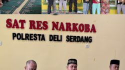 Menumbuhkan Rasa Kepedulian, Sat Res Narkoba Polresta Deliserdang Berbagi Tali Asih di Jum’at Curhat
