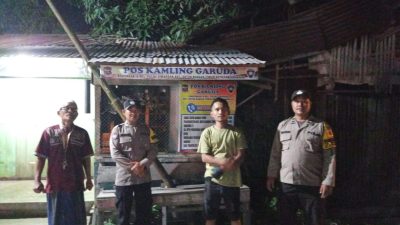 Pastikan Keamanan Lingkungan, Polsek Jajaran Polres Tanjungbalai Cek Keaktifan Satkamlin