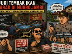 Judi Tembak Ikan Diduga Marak di Muaro Jambi, Warga Resah: “Beroperasi Terang-Terangan