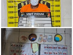 Satreskrim Polres Binjai, Tangkap Bandar Judi Dadu Di Kecamatan Selesai