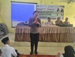 Sat Binmas Polres Karo Tanamkan Karakter Disiplin dan Taat Hukum kepada Siswa Baru MAN Karo