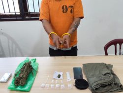 Gagalkan Peredaran Narkotika, Polres Karo Tangkap Satu Tersangka Sita Sabu dan Ganja Total 94,55 Gram