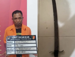 Lagi Patroli, Unit Reskrim Polsek Medan Area Tangkap Pria Bawa Samurai