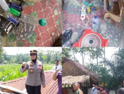 Polsek Binjai Gandeng TNI dan Kepala Desa Grebek Sarang Narkoba