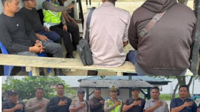 Satlantas Polres Batu Bara melaksanakan kegiatan “POLANTAS KARIB” dengan mengajak karyawan Perkebunan PT PP Lonsum
