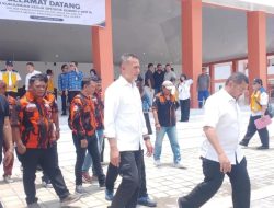 Ketua MPW Pemuda Pancasila H.Musa Rajekshah Tinjau Sekolah Rakyat Bersama Ketua PAC Medan Tuntungan Sempurna Sembiring